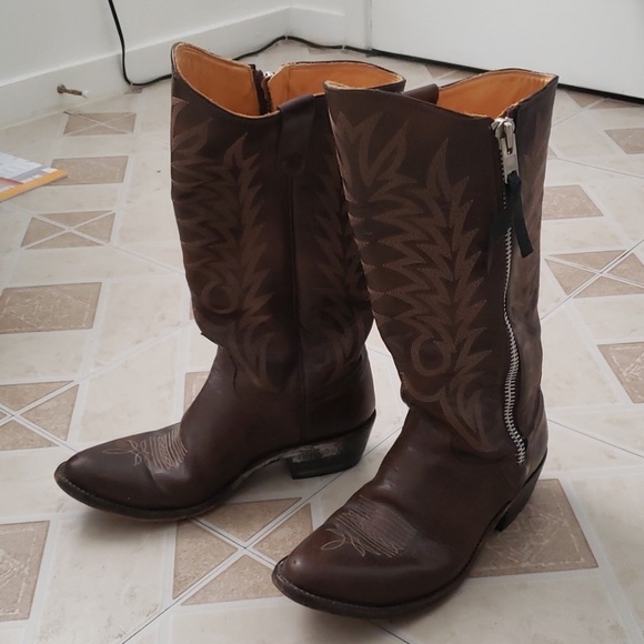 Old Gringo Brown cowboy boots Sz 9 - Picture 2 of 5